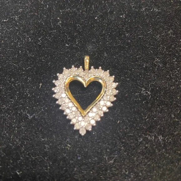 10K Diamond Pendant. 56 diamonds, JWBR.